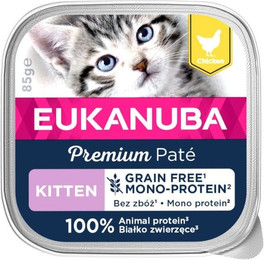 Produktbild von EUKANUBA Grain Free Kitten Monoprotein Huhn - 85 g