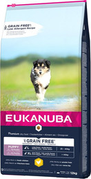Produktbild von Eukanuba Grain Free Puppy Large Breed Huhn - 2 x 12 kg