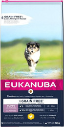 Produktbild von Eukanuba Grain Free Puppy Large Breed Huhn - 12 kg