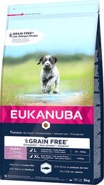 Produktbild von Eukanuba Grain Free Puppy Large Breed mit Lachs - 2 x 3 kg