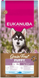 Produktbild von EUKANUBA Grain Free Puppy Large Ocean Fish 12 kg getreidefreies Futter für große Rassen mit Fisch