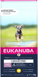 Produktbild von Eukanuba Grain Free Puppy Small / Medium Breed Huhn - 12 kg