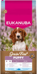 Produktbild von Eukanuba Grain Free Puppy Small & Medium Breed Seefisch - Sparpaket: 2 x 12 kg