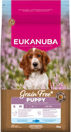 Produktbild von Eukanuba Grain Free Puppy Small & Medium Breed Seefisch - Sparpaket: 2 x 3 kg