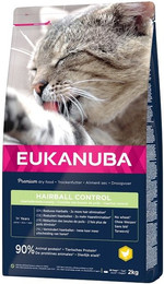 Produktbild von Eukanuba Hairball Control Adult Katzenfutter Huhn & Leber - 2 kg