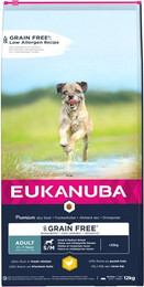 Produktbild von Eukanuba Hundefutter getreidefrei mit Huhn für kleine und mittelgroße Rassen - 12 kg