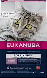 Produktbild von Eukanuba Kitten Grain Free Trockenfutter mit Lachs - 10 kg