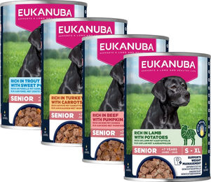 EUKANUBA Life Care Senior Rich in Trout 400 g Pastete für ältere Hunde reich an Forelle und Süßkartoffeln – Bild 1 von 5