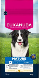Produktbild von Eukanuba Premium Nutrition Mature Medium Breed Huhn - Sparpaket: 2 x 15 kg