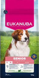 Produktbild von Eukanuba Premium Nutrition Senior Small & Medium Breed Lamm & Reis - 12 kg