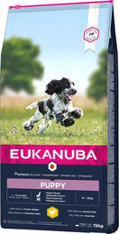 Produktbild von Eukanuba Puppy Medium Breed Huhn - 2 x 15 kg