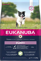 Produktbild von Eukanuba Puppy Small & Medium Breed Lamm & Reis - 2,5 kg