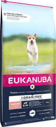 Produktbild von Eukanuba Senior Small & Medium Breed Grain Free Seefisch - 12 kg