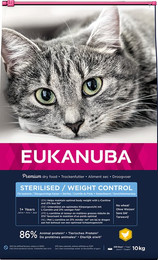 Produktbild von Eukanuba Sterilised Weight Control Adult Katzenfutter - 2 x 10 kg