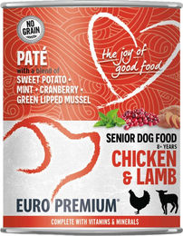 Euro Premium Senior Pastete - Huhn und Lamm - 6 x 400 g – Bild 1 von 4