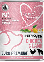 Euro Premium Welpen-Paté - Huhn und Lamm - 6 x 400 g – Bild 1 von 4