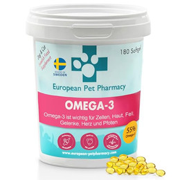 Produktbild von European Pet Pharmacy Fischöl für Hunde und Katzen - 180 Stk.