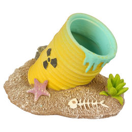 Europet-Bernina Aquariendeko radioaktives Fass leuchtend – Bild 1 von 4