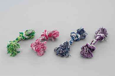 Produktbild von Europet Bernina Hundespielzeug Spieltau aus Baumwolle mit 2 Knoten - 50 cm