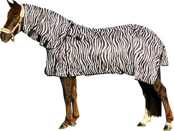 Produktbild von Euroriding Fliegendecke Zebra Halsteil abnehmbar