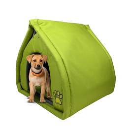 Produktbild von EVE Textile Eskimo Hundehütte und Katzenhütte 45x45x45 cm Grün