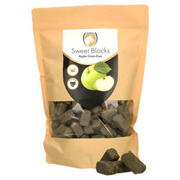 Produktbild von Excellent Horse Sweet Blocks Getreidefreie Pferdeleckerlis mit Apfel - 1 kg