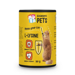 Produktbild von Excellent Pets L-Lysine Katzen Ergänzungsfuttermittel - 50 g
