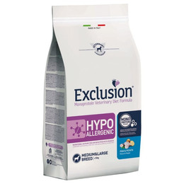 Produktbild von Exclusion Diet Hypoallergenic Medium/Large Adult mit Fisch & Kartoffel - 2 x 12 kg
