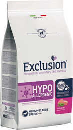 Produktbild von Exclusion Diet Hypoallergenic Medium/Large Adult mit Schwein & Erbsen - 12 kg