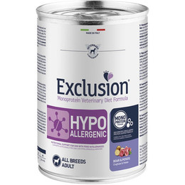 Produktbild von Exclusion Diet Hypoallergenic Wildschwein & Kartoffel 12 x 400 g