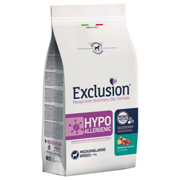 Produktbild von Exclusion Hypoallergenic Medium/Large Breed Hirsch & Kartoffel - 12 kg