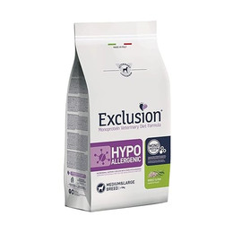 Produktbild von Exclusion Hypoallergenic Medium/Large Breed Insekt & Erbse - 12 kg