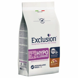 Produktbild von Exclusion Hypoallergenic Medium/Large Breed Kaninchen & Kartoffel - 12 kg