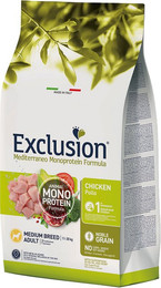 Produktbild von Exclusion Mediterraneo Adult Medium mit Huhn - 2 x 12 kg