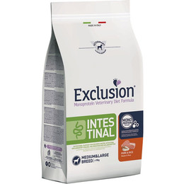 Produktbild von Exclusion Schwein & Reis Intestinal Medium/Large Adult - 12 kg