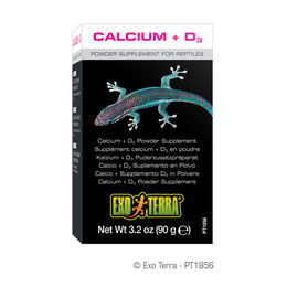 Produktbild von Exo Terra Calcium + Vitamin D3 Puderzusatz für Reptilien - 90 g