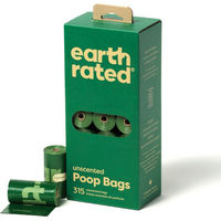 Produktbild von Earth Rated Hundekotbeutel Grün 21 Rollen à 15 Beutel 315 Stück geruchlos