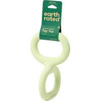 Produktbild von Earth Rated Hundezerrspielzeug aus Naturgummi Grün Größe S