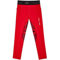 Produktbild von eaSt Reggings R1 Reithose für Mädchen in Rot mit Mid Grip und wasserabweisender Funktion