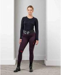 Produktbild von eaSt Reithose Damen Full Grip Sommer Reitleggings Lila 2XS