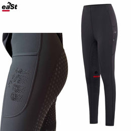 eaSt Reitleggings R1 Highwaist Light Winter Reithose für Damen in Schwarz XS mit Fleece und wasserabweisender Eigenschaft – Bild 1 von 8