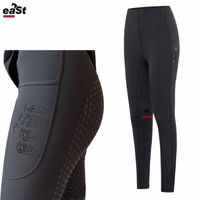 Produktbild von eaSt Reitleggings R1 Highwaist Light Winter Reithose für Damen in Schwarz XS mit Fleece und wasserabweisender Eigenschaft