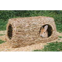 Produktbild von Eastland XXL Nagerhaus aus Naturmaterial Heu und Gras für Kaninchen 51x30x23cm