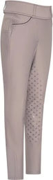 Easy Rider Maxima Turnierleggings Full Grip für Mädchen in Grau und Beige – Bild 1 von 2