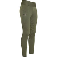 Produktbild von Easy Rider Reithose Damen Winter Reitleggings Full Grip Grün Größe 34