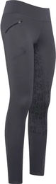 Produktbild von Easy Rider Reithose Damen Winter Reitleggings Full Grip mit Silikon Grip und wasserabweisender Eigenschaft in Grau