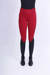 Produktbild von Easy Rider Reithose für Damen Winter Full Grip Rot Größe 46