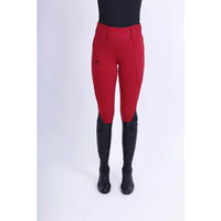 Produktbild von Easy Rider Reithose für Damen Winter Full Grip Rot Größe 46