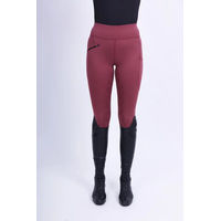 Produktbild von Easy Rider Reithose für Damen Winter mit Full Grip und Silikonbeschichtung Rot