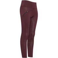 Produktbild von Easy Rider Reithose für Kinder Winter Reitleggings Full Grip wasserabweisend Rot